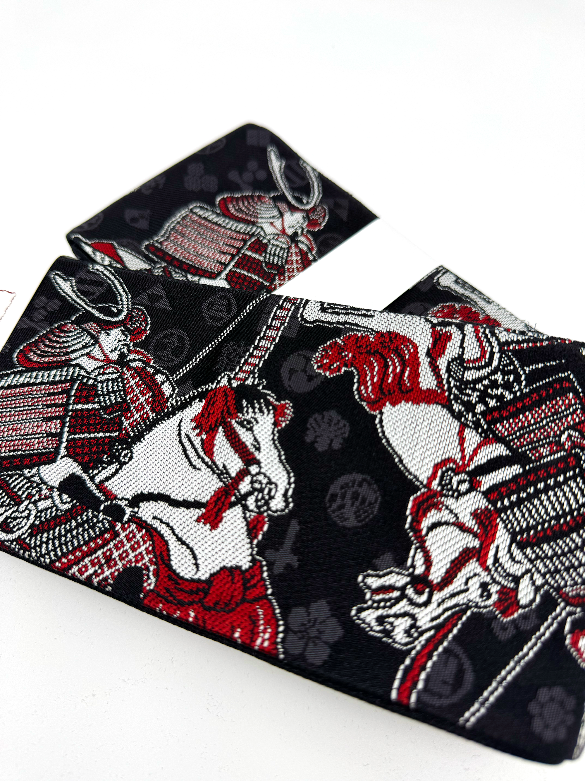 Samurai Warrior & Family Crests Kaku Obi – Usen Fuma Original, Hakata Weave