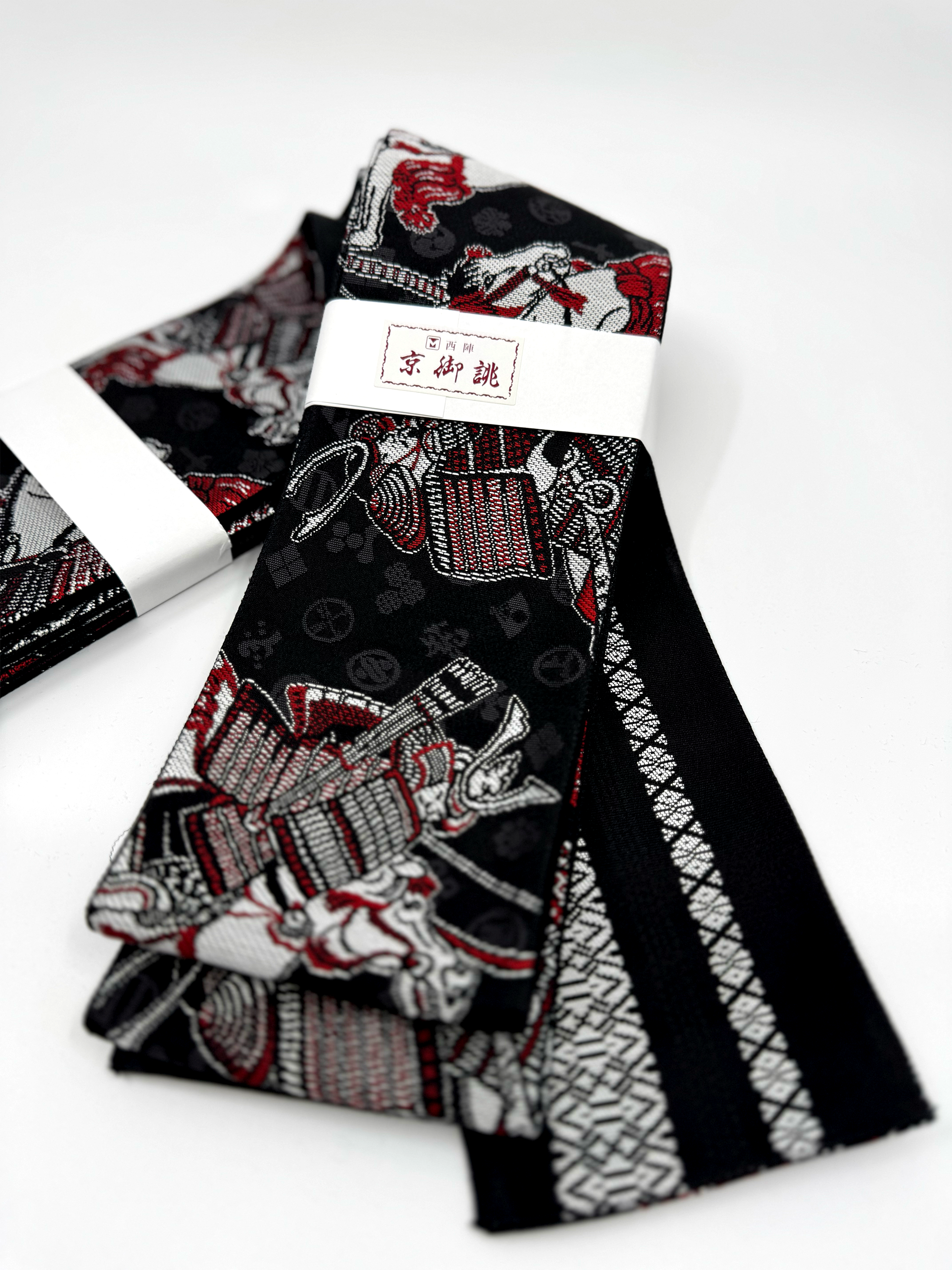 Samurai Warrior & Family Crests Kaku Obi – Usen Fuma Original, Hakata Weave