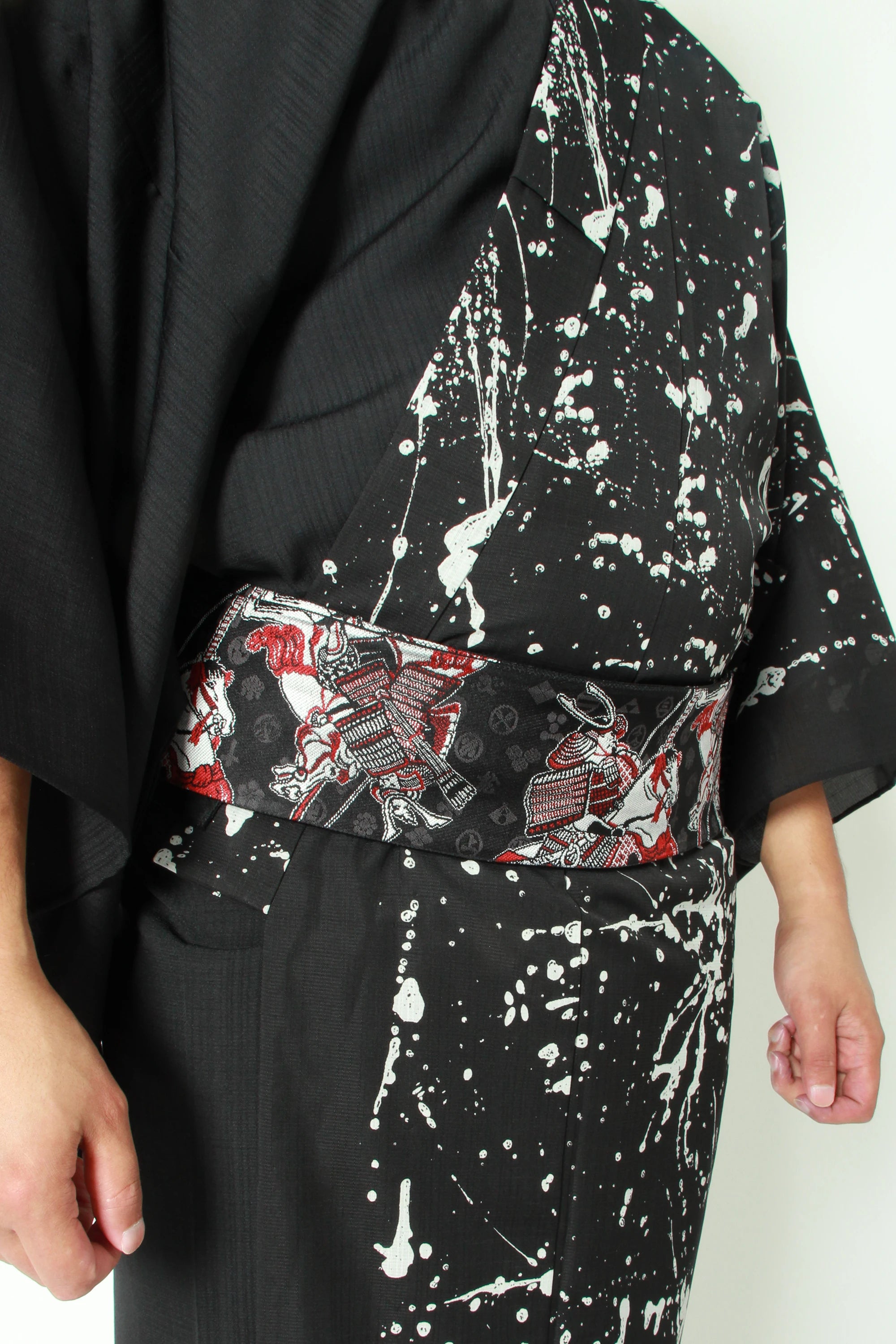 Samurai Warrior & Family Crests Kaku Obi – Usen Fuma Original, Hakata Weave