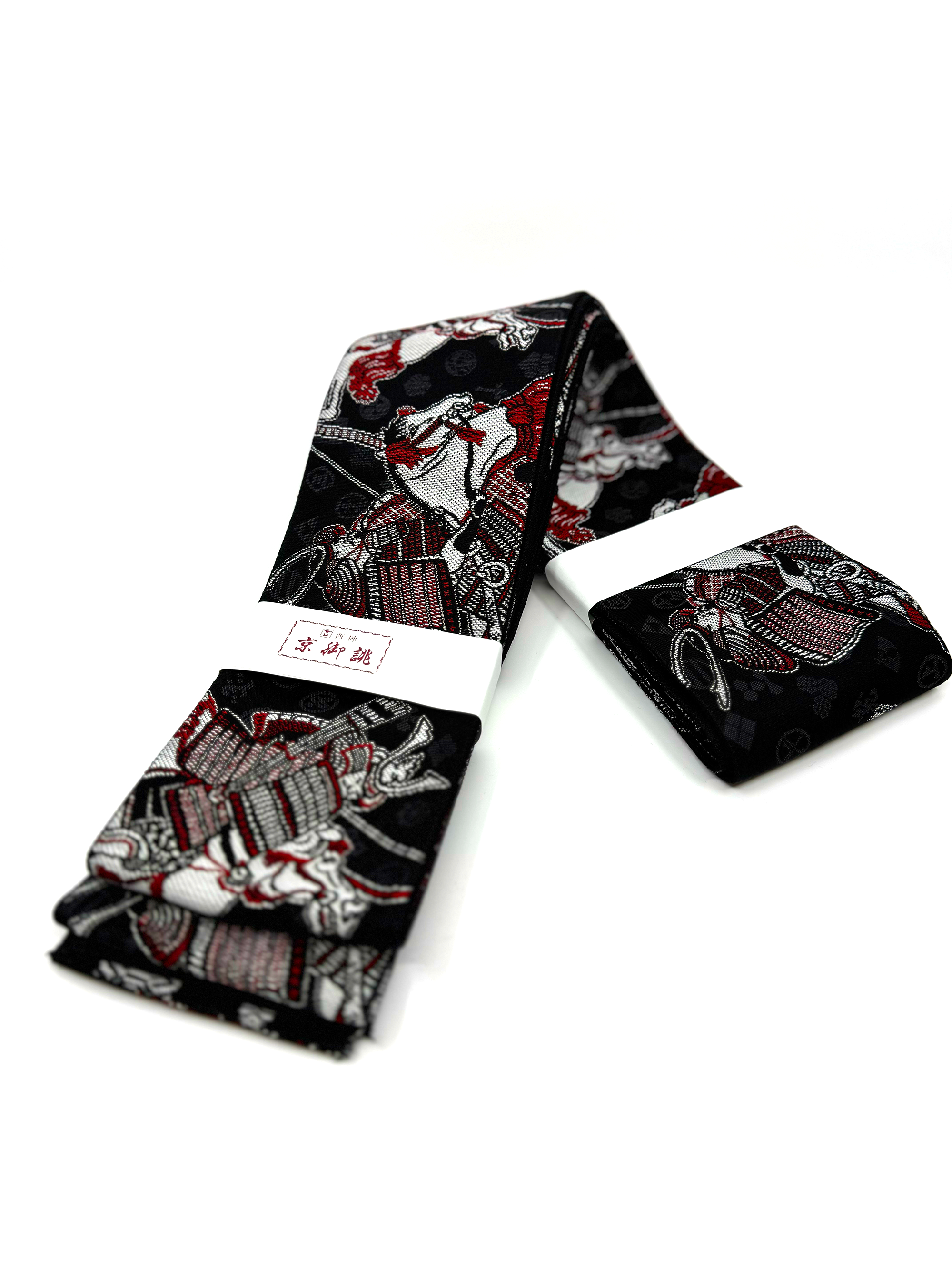 Samurai Warrior & Family Crests Kaku Obi – Usen Fuma Original, Hakata Weave