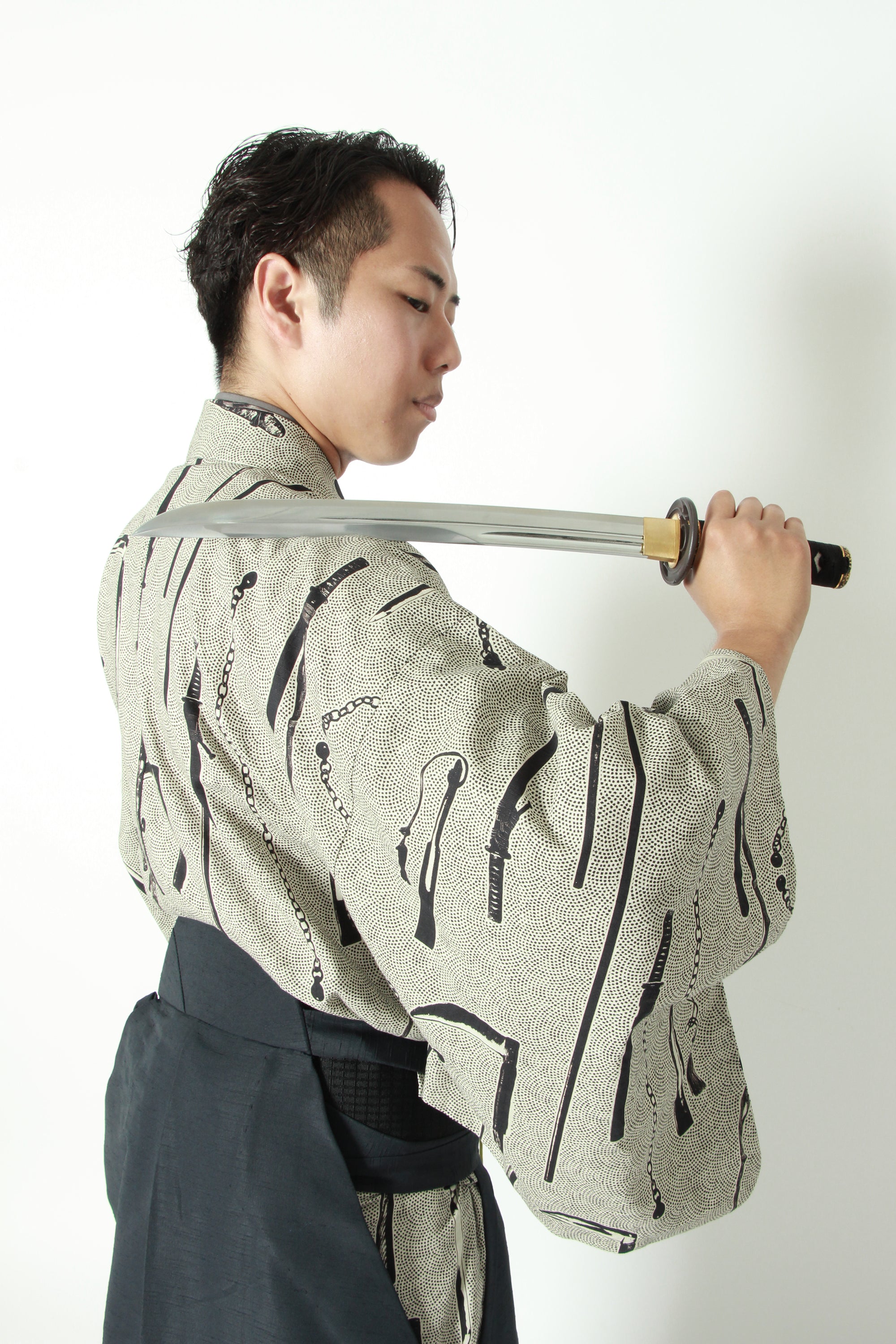 Budo Equipment Pattern Han-gi (Half Kimono Top)